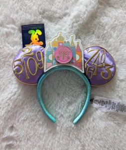 Disney Mickey Minnie Ohren Hauptattraktion Its A Small World 2022 - Bild 1 von 8
