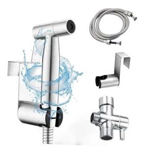 Handheld Toilet Bidet, Sprayer for Toilet-Adjustable Water Brushed Nickel - Picture 1 of 7