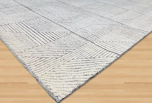 Alfombra de diseño vintage moderna contemporánea boho anudada a mano para salón - Imagen 1 de 4
