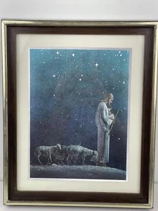 Metallic Foil Wall Art Jesus "The Lord is my Shepherd..8x10 - Bild 1 von 7