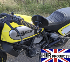 CNC Round bar end mirrors Ducati Scrambler genuine quality (pair) HJR Products