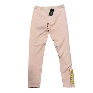 Polo Ralph Lauren Pink Metallic Logo Girls Leggings Size XL 16 - Picture 1 of 7