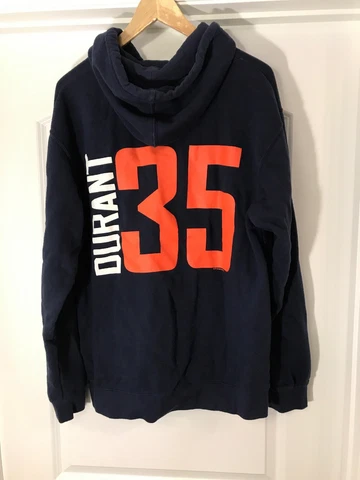 Mens Majestic Oklahoma City Thunder Kevin Durant #35 Hoodie Jacket Large Rare Cover