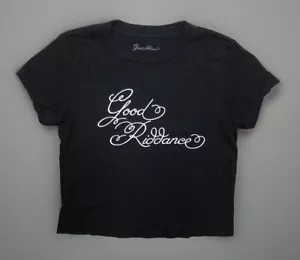 T-shirt Gracie Abrams ufficiale Good Riddance Tour Merch bambino crop top nera S NUOVA - Foto 1 di 6