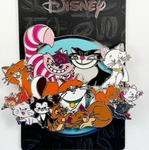 Disney THE CAT PACK LE300 Pin ARISTOCATS FIGARO LUCIFER YZMA OLIVER MARIE DINAH - Picture 1 of 6