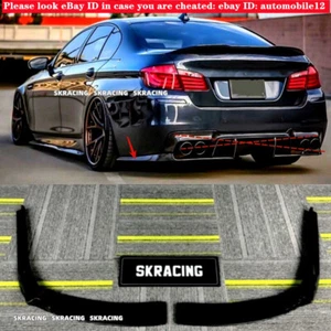 Glossy black Rear Bumper Diffuser Splitter For BMW F10 M5 2011-2016 Sedan - Picture 1 of 5