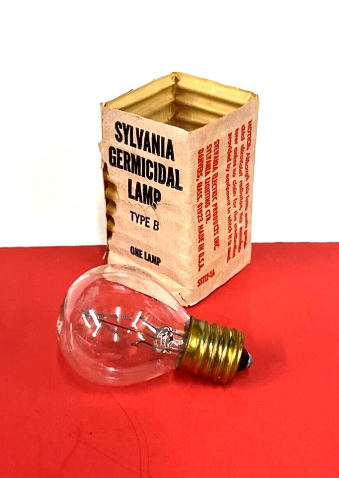 G4S11 GERMICIDAL 4W E17 S11 UVC Lamp Light Bulb STERILIZATION SYLVANIA NEW 20021 - Image 1 of 4