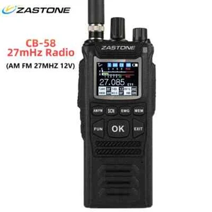 Zastone CB-58 Handheld Walkie Talkie 27MHz CB Radio HAM 4W 26 to 27MHz 4000hAm - Afbeelding 1 van 18
