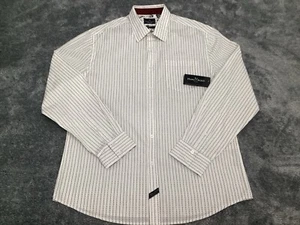 Marc Ecko Shirt Mens XL Button Up Collar Long Sleeve Stripes - Picture 1 of 10