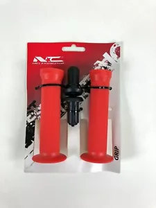 No Contest BMX Handlebar Grips Red Black Bicycle Bike - Picture 1 of 5