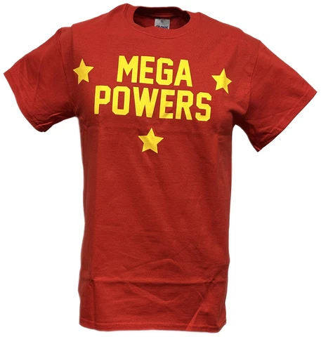 Hulk Hogan Randy Savage Mega Powers Mens Red T-shirt Cover