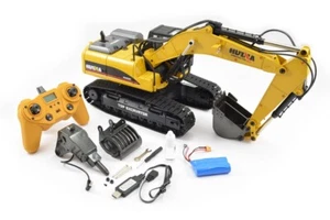 Huina RC Diecast Metal Excavator V4 -Smoke/Sound/Lights/23 Channel! - Picture 1 of 12