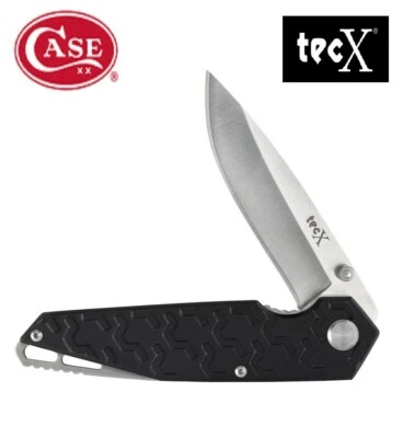 Navaja de bolsillo Case coleccionable TecX Linerlock negra EDC Foto 1 de 4