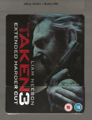 TAKEN 3 - UK EXCLUSIVE BLU RAY STEELBOOK - NEW & SEALED - Image 1 of 4