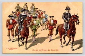 Corrida de Toros: La Cuadrilla Stierkämpfer Mexiko JK 119 Vintage unbenutzte Postkarte - Bild 1 von 2