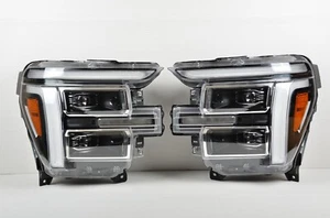 Complete! 2024-2025 Ford F-150 Active LED Chrome Headlight SET Left & Right OEM - Picture 1 of 7