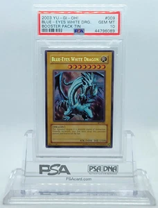YUGIOH BPT-009 BLUE EYES WHITE DRAGON SECRET RARE HOLO PSA 10 GEM MINT #44796089 - Picture 1 of 4