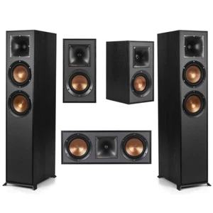 Klipsch Reference 5.0 Home Theater Pack w/2x R-620F Floorstanding Speaker, Black - Picture 1 of 10