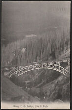POST CARD - 1908 - STONY CREEK BRIDGE - C.P.R. - BRITISH COLUMBIA
