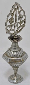 Antique Brass Surmadani Perfume Bottle Original Old Hand Crafted Engraved - Picture 1 of 9