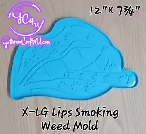 X Lg Lips and Smokin' Weed Mold - Picture 1 of 1