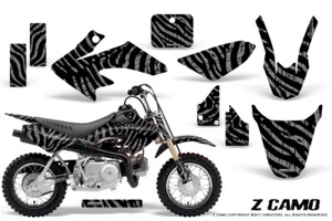 HONDA CRF 50 GRAPHICS KIT CREATORX DECALS STICKERS Z CAMO SILVER - Picture 1 of 1