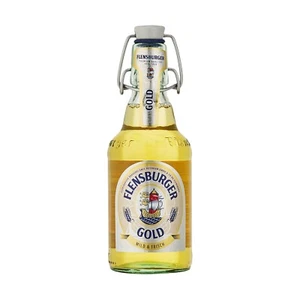 FLENSBURGER GOLD - GERMAN BEER - EMPTY GLASS BOTTLE - Picture 1 of 1