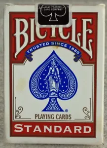 Tarjetas de juego de bicicleta de tamaño estándar rojas nuevas selladas de fábrica 2012 - Imagen 1 de 4