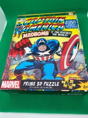 Rompecabezas 3D Marvel Comics Capitán América 300 piezas raro Foto 1 de 4