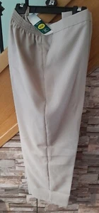 NEW Ladies Trousers Size 24,inside leg25inches, pockets. Flat front elastic back - Picture 1 of 2