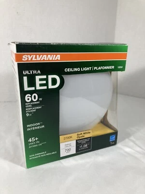 New Sylvania Ultra LED Ceiling Light 60W Equivalent - Efficient 9W - 700 Lumens - Image 1 of 4