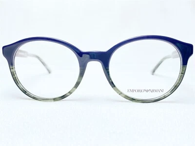 Новый Emporio Armani EA3122 5572 мужской синий/зеленый круглый очки оправы 51/20 ~ 145 - Изображение 1 из 4
