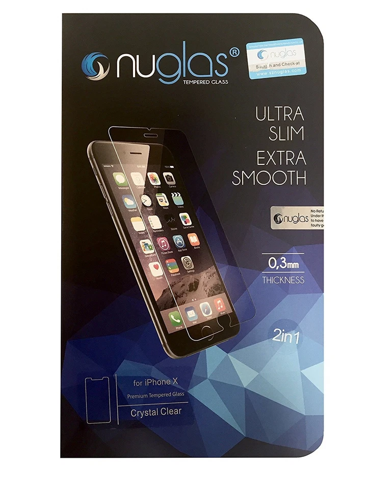 Iphone XR Nuglas Anti-Scratch Temper Glass Screen Protectors - Image 1 of 4