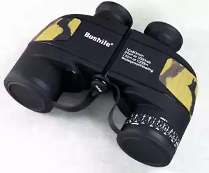 BOSHILE Binoculars 10x50 Muted Camouflage Range Direction Finding Weatherproof - Picture 1 of 24