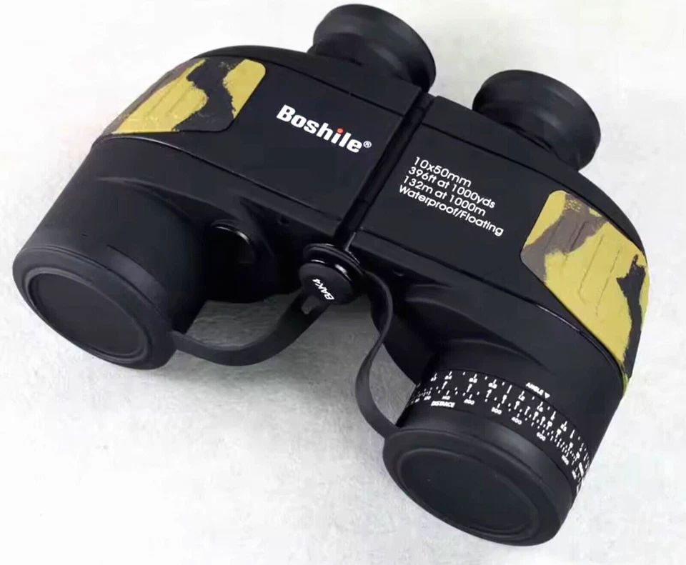 BOSHILE Binoculars 10x50 Muted Camouflage Range Direction Finding Weatherproof - Image 1 of 4