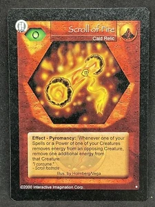 MAGI NATION TCG PROMO DEMO SCROLL OF FIRE NM ENG - Imagen 1 de 2