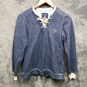 Antigua Pullover Women S Houston Texans Lace Up Knit Sweatshirt NFL - Picture 1 of 14