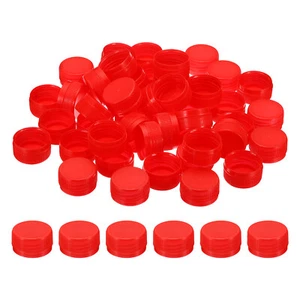 1.2inch Plastic Bottle Caps for Crafts, 200Pcs Bottle Screw Lids, Red - Picture 1 of 5