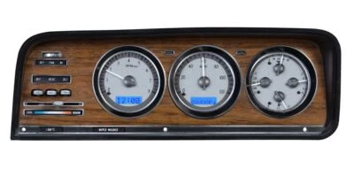 Dakota Digital 1973-85 Jeep J-Trucks Silver / Blue LED Gauge Kit VHX-73J-WAG-S-B - Image 1 of 4