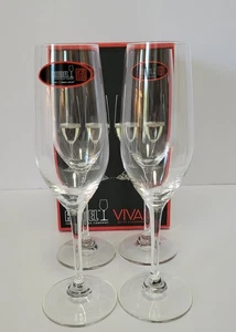 Riedel Vivant Set di 4 Flauti Champagne in Cristallo 8 7/8" - Foto 1 di 3