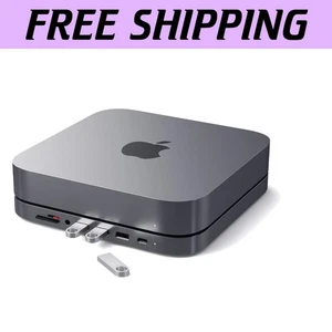 Versatile USB-C Hub with 7 Ports & Cooling System for Mac Mini - Space Gray - Picture 1 of 12