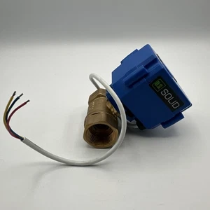 U. S. Solid Motorized Ball Valve 3/4in Standard Port Brass 9-24V 3 Wire Wiring - Picture 1 of 9
