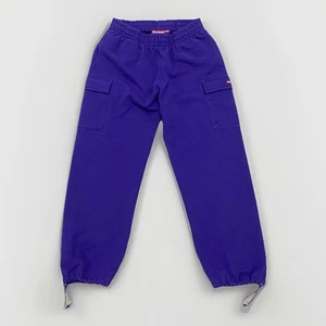 Supreme Cargo Sweatpants Medium Purple Small Box Logo Joggers Drawstring Hem - Picture 1 of 15