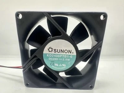 NEW SUNON 8025 KD2408PTB1-6 DC24V 2.9W 80*25MM Cooling Fan - Image 1 of 3