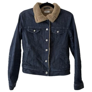 Unisex GAP Vintage-Style 1969 Brown Sherpa Lined Denim Trucker Jacket - XS - Bild 1 von 11