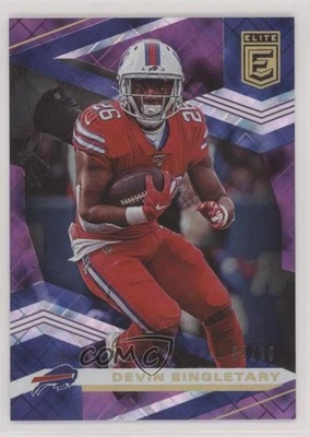 2020 Panini Donruss Elite Purple /99 Devin Singletary #10 - Image 1 of 2