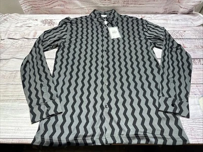 NWT Y2K GIORGIO ARMANI Collezioni Italy Mens Dress Shirt Sz Lrg Rockabilly Rebel - Image 1 of 4