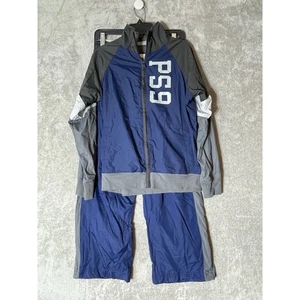PS Aeropostale Tracksuit Boys Large Blue Gray Athletic Basketball - Picture 1 of 9