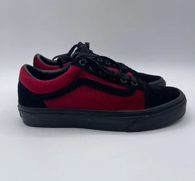 Vans Old Skool Velvet Low Top Sneaker Parisian Night Cerise Women’s 7 Mens 5.5 - Image 1 of 4