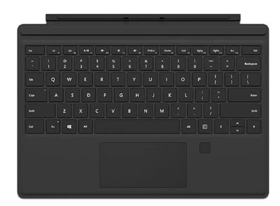 Microsoft Surface Pro Type Cover With Fingerprint ID - Black - Image 1 of 3